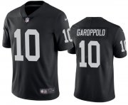 Wholesale Cheap Men's Las Vegas Raiders #10 Jimmy Garoppolo Black Vapor Untouchable Stitched Football Jersey