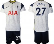 Wholesale Cheap Men 2020-2021 club Tottenham Hotspur home 27 white Soccer Jerseys
