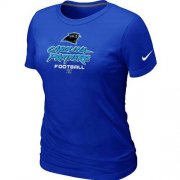 Wholesale Cheap Women's Nike Carolina Panthers Critical Victory NFL T-Shirt Blue