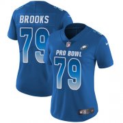 Wholesale Cheap Nike Eagles #79 Brandon Brooks Royal Women's Stitched NFL Limited NFC 2019 Pro Bowl Jersey