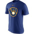 Wholesale Cheap Milwaukee Brewers Nike Legend Primary Logo Performance T-Shirt Royal