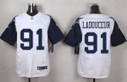 Wholesale Cheap Nike Cowboys #91 L. P. Ladouceur White Men's Stitched NFL Elite Rush Jersey