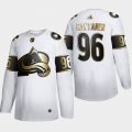 Wholesale Cheap Colorado Avalanche #96 Mikko Rantanen Men's Adidas White Golden Edition Limited Stitched NHL Jersey