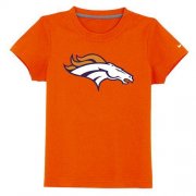 Wholesale Cheap Denver Broncos Sideline Legend Authentic Logo Youth T-Shirt Orange