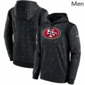 Wholesale Cheap Men San Francisco 49ers Nike Charcoal 2021 NFL Crucial Catch Therma Pullover Hoodie