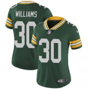 Wholesale Cheap Nike Packers #30 Jamaal Williams Green Team Color Women's Stitched NFL Vapor Untouchable Limited Jersey