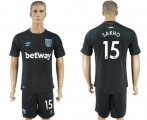 Wholesale Cheap West Ham United #15 Sakho Away Soccer Club Jersey