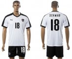 Wholesale Cheap Austria #18 Schwab White Away Soccer Country Jersey