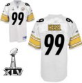 Wholesale Cheap Steelers #99 Brett Keisel White Super Bowl XLV Stitched NFL Jersey