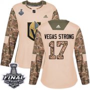 Wholesale Cheap Adidas Golden Knights #17 Vegas Strong Camo Authentic 2017 Veterans Day 2018 Stanley Cup Final Women's Stitched NHL Jersey