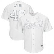 Wholesale Cheap Cardinals #46 Paul Goldschmidt White "Goldy" Players Weekend Cool Base Stitched MLB Jersey