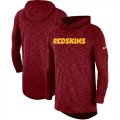 Wholesale Cheap Nike Washington Redskins Burgundy Sideline Slub Performance Hooded Long Sleeve T-Shirt