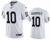 Wholesale Cheap Men's Las Vegas Raiders #10 Jimmy Garoppolo White Vapor Untouchable Stitched Football Jersey