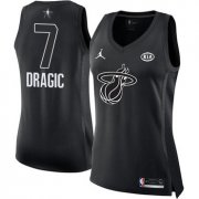 Wholesale Cheap Nike Miami Heat #7 Goran Dragic Black Women's NBA Jordan Swingman 2018 All-Star Game Jersey