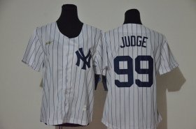 Wholesale Cheap Women\'s New York Yankees #2 Derek Jeter No Name White Throwback Stitched MLB Cool Base Nike Jersey