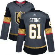 Wholesale Cheap Adidas Golden Knights #61 Mark Stone Grey Home Authentic Women's Stitched NHL Jersey