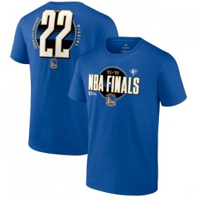 Wholesale Cheap Men\'s Golden State Warriors #22 Andrew Wiggins 2022 Royal NBA Finals Name & Number T-Shirt