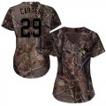 Wholesale Cheap Blue Jays #29 Joe Carter Camo Realtree Collection Cool Base Women's Stitched MLB Jersey