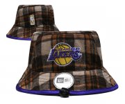 Wholesale Cheap Los Angeles Lakers Stitched Bucket Hats 053