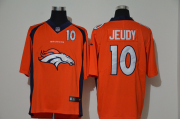 Wholesale Cheap Men's Denver Broncos #10 Jerry Jeudy Orange 2020 Big Logo Number Vapor Untouchable Stitched NFL Nike Fashion Limited Jersey