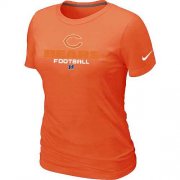 Wholesale Cheap Women's Nike Chicago Bears Critical Victory NFL T-Shirt Orange