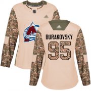 Wholesale Cheap Adidas Avalanche #95 Andre Burakovsky Camo Authentic 2017 Veterans Day Women's Stitched NHL Jersey
