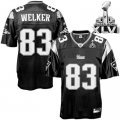 Wholesale Cheap Patriots #83 Wes Welker Black Shadow Super Bowl XLVI Embroidered NFL Jersey