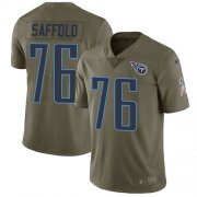 Wholesale Cheap Nike Titans #76 Rodger Saffold Olive Men's Stitched NFL Limited 2017 Salute to Service Jersey
