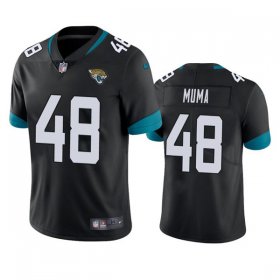 Wholesale Cheap Men\'s Jacksonville Jaguars #48 Chad Muma Black Vapor Untouchable Limited Stitched Jersey