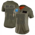 Wholesale Cheap Nike Chargers #75 Bryan Bulaga Camo Women's Stitched NFL Limited 2019 Salute To Service Jersey
