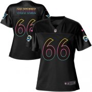 Wholesale Cheap Nike Rams #66 Austin Blythe Black Women's NFL Fashion Game Jersey