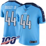 Wholesale Cheap Nike Titans #44 Vic Beasley Jr Light Blue Men's Stitched NFL Limited Rush 100th Season Jersey