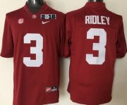 Wholesale Cheap Men's Alabama Crimson Tide #3 Calvin Ridley Red 2016 BCS College Football Nike Limited Jersey