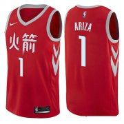 Wholesale Cheap Houston Rockets #1 Trevor Ariza Red Nike NBA Men's Stitched Swingman Jersey City Edition