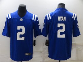 Wholesale Cheap Men\'s Indianapolis Colts #2 Matt Ryan Blue Vapor Untouchable Limited Stitched Jersey