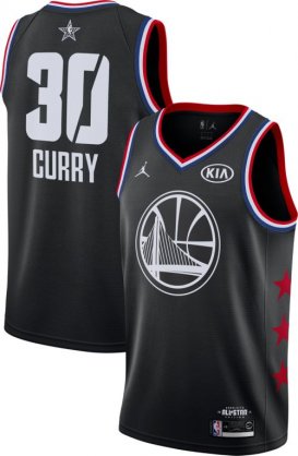 Wholesale Cheap Jordan Men\'s 2019 NBA All-Star Game #30 Steph Curry Black Dri-FIT Swingman Jersey