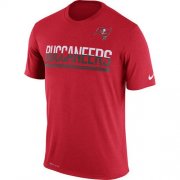 Wholesale Cheap Men's Tampa Bay Buccaneers Nike Practice Legend Performance T-Shirt Red