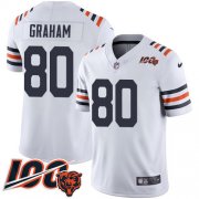 Wholesale Cheap Nike Bears #80 Jimmy Graham White Alternate Men's Stitched NFL Vapor Untouchable Limited 100th Season Jersey