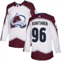 Wholesale Cheap Adidas Avalanche #96 Mikko Rantanen White Road Authentic Stitched Youth NHL Jersey