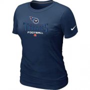 Wholesale Cheap Women's Nike Tennessee Titans Critical Victory NFL T-Shirt Dark Blue