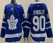 Wholesale Cheap Men's Toronto Maple Leafs #90 Ryan OReilly Blue Authentitc Jersey