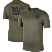 Wholesale Cheap Men's New York Giants Nike Olive 2019 Salute to Service Sideline Seal Legend Performance T-Shirt