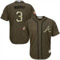 Wholesale Cheap Braves #3 Dale Murphy Green Salute to Service Stitched Youth MLB Jersey