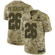 Wholesale Cheap Nike Redskins #26 Adrian Peterson Camo Youth Stitched NFL Limited 2018 Salute to Service Jersey
