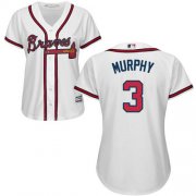 Wholesale Cheap Braves #3 Dale Murphy White Home Women's Stitched MLB Jersey