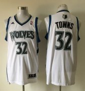 Wholesale Cheap Men's Minnesota Timberwolves #32 Karl-Anthony Towns Revolution 30 Swingman White Jersey