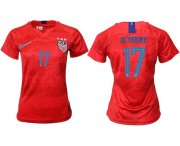Wholesale Cheap Women's USA #17 Altidore Away Soccer Country Jersey