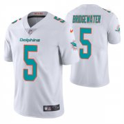 Wholesale Cheap Men's Miami Dolphins #5 Teddy Bridgewater White Vapor Untouchable Limited Stitched Football Jersey