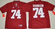 Wholesale Cheap Men's Alabama Crimson Tide #74 Cam Robinson Red Limited Stitched College Football Nike NCAA Jersey