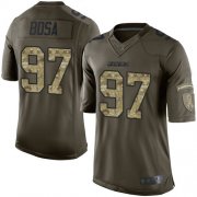 Wholesale Cheap Nike Chargers #97 Joey Bosa Green Men's Stitched NFL Limited 2015 Salute to Service Jersey